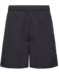 Moncler - Logo Patch Swim Shorts - Lyst