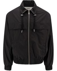 Ami Paris - Zip-Up Lightweight Jacket - Lyst