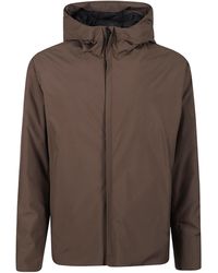 Herno - Hooded Zip-Up Jacket - Lyst