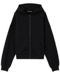 Palm Angels - Curved Logo Zip Hoodie - Lyst