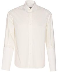 MM6 by Maison Margiela - Long-Sleeved Buttoned Shirt - Lyst