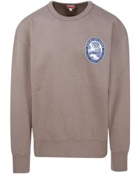 KENZO - Long-Sleeved Crewneck Sweatshirt - Lyst