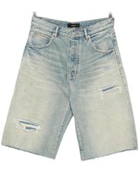 Purple Brand - Antique Tinted Distressed Shorts - Lyst