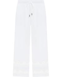 Ermanno Scervino - Lace-Trim Cropped Trousers - Lyst