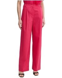 Twinset - Pleated Wide-Leg Trousers - Lyst
