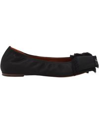 Lanvin - Bow Detailed Ballet Flats - Lyst