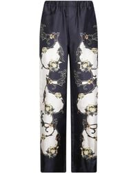 La DoubleJ - La Doublej Club Printed Wide-Leg Pants - Lyst