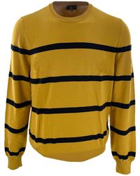 dunhill - Striped Long-Sleeved Sweater - Lyst