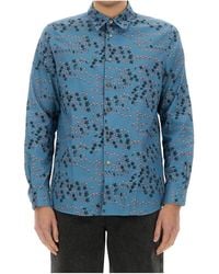 Paul Smith - Ps Paul Smith Graphic Printed Long-Sleeved Shirt - Lyst