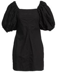 Ganni - Mini Dress Organic Cotton - Lyst