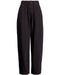 MM6 by Maison Margiela - Solid Color Denim Trousers - Lyst