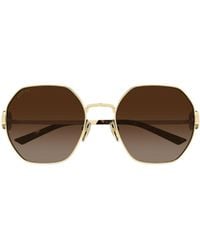 Gucci - Eyewear Irregular Frame Sunglasses - Lyst