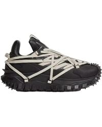Moncler - Moncler Rick Owens Trailgrip Megalace Leather Sneakers - Lyst