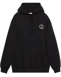Gucci - Interlocking G Long-Sleeved Hoodie - Lyst