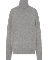 The Row - Ribbed Turtleneck Knitted Sweater - Lyst