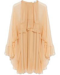 Chloé - Chloé Ruffled Mini Dress - Lyst