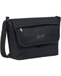 KENZO - Logo-Embroidered Foldover Top Messenger Bag - Lyst