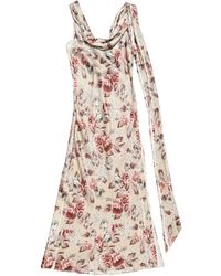 Acne Studios - Draped Print Dress - Lyst