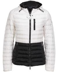Armani Jeans - Color Matching Design Quilted Down Jacket - Lyst