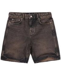 Represent - Relaxed Denim Shorts - Lyst