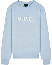 A.P.C. - Logo-Print Sweatshirt - Lyst
