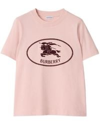 Burberry - Knight Stamp Crewneck T-Shirt - Lyst