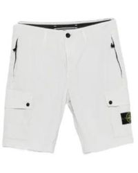Stone Island - Logo-Patch Cargo Shorts - Lyst