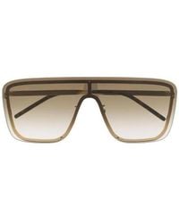 Saint Laurent - Eyewear Mask Frame Sunglasses - Lyst