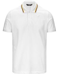 K-Way - Logo Patch Short-Sleeved Polo Shirt - Lyst