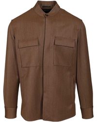 ZEGNA - Long-Sleeved Straight-Hem Jacket - Lyst