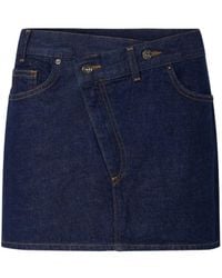 Liu Jo - Asymmetric Denim Mini Skirt - Lyst