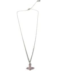Vivienne Westwood - Metal Saturn Logo Necklace - Lyst