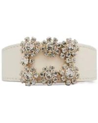 Roger Vivier - Flower Strass Buckle Bracelet - Lyst