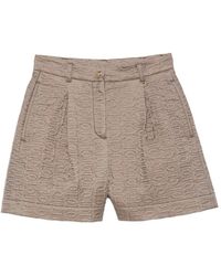 Moncler - Quilted Logo-Embroidered Shorts - Lyst