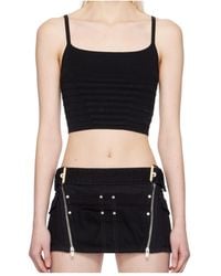 Dion Lee - Ribbed Cropped Tank Top - Lyst