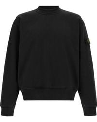 Stone Island - Logo Patch Long-Sleeved Sweatshirt - Lyst