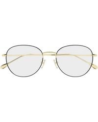 Gucci - Eyewear Oval Frame Glasses - Lyst