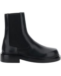 Jil Sander - Round Toe Ankle Boots - Lyst