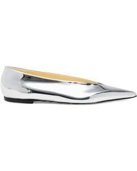 Proenza Schouler - Slash Pointed-Toe Flat Pumps - Lyst