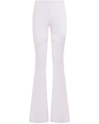 Courreges - Ellipse Mid-Rise Bootcut Trousers - Lyst