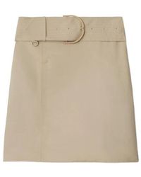 Burberry - Belted-Waist Wrap Mini Skirt - Lyst