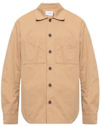 Maison Kitsuné - Maison Kitsuné Profile Fox Buttoned Long-Sleeved Shirt - Lyst