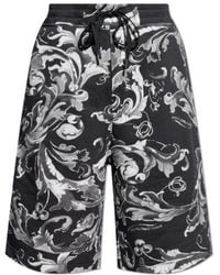 Versace Jeans Couture - Couture Barocco Printed Shorts - Lyst