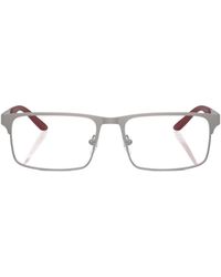 Emporio Armani - Rectangular Frame Glasses - Lyst