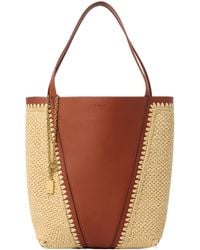 Chloé - Logo-Detail Charm-Detail Tote Bag - Lyst