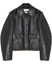 Jil Sander - Pocket Detail Panelled Jacket - Lyst