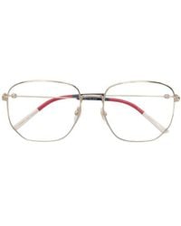 Gucci - Eyewear Hexagonal Framed Glasses - Lyst
