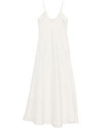 Eleventy - V-Neck Long Slip Dress - Lyst