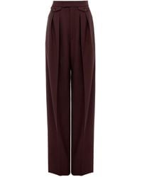Chloé - Chloé High-Rise Gathered Trousers - Lyst