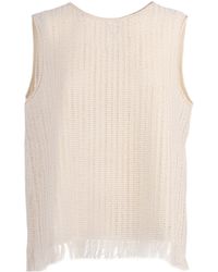 Peserico - Sleeveless Crewneck Top - Lyst